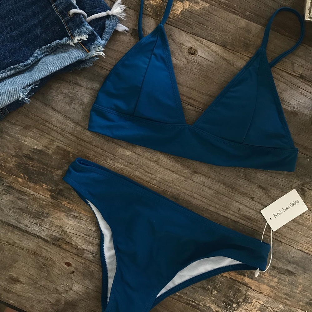 Blue bikini set